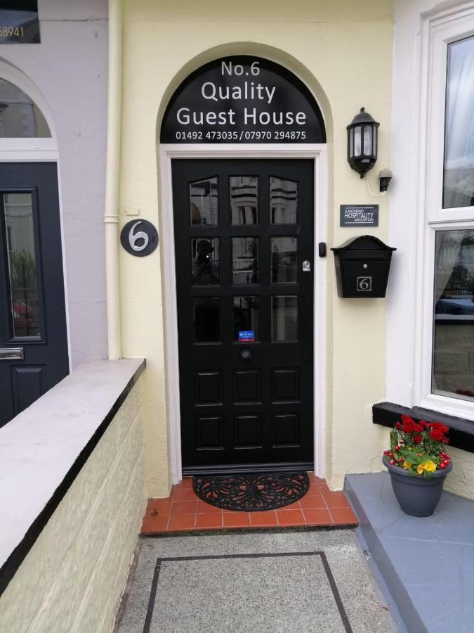 No 6 Quality Guesthouse Llandudno Esterno foto